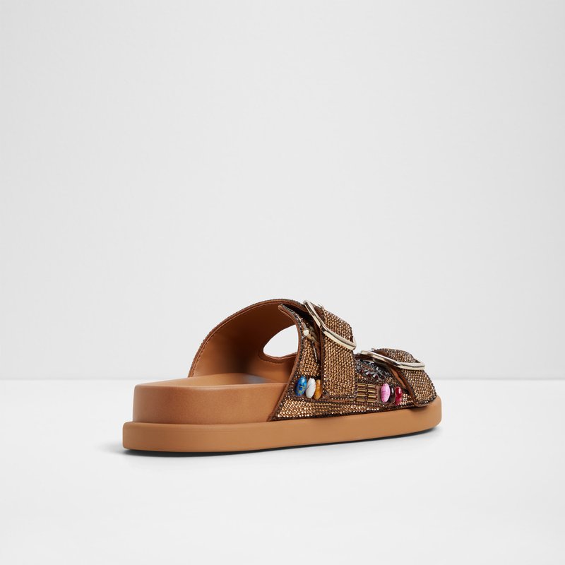 Aldo ravne natikače BOHOCHIC SYN MIX MAT - smeđa 2