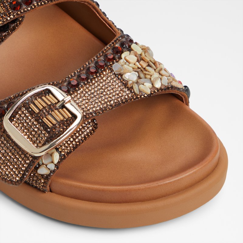 Aldo ravne natikače BOHOCHIC SYN MIX MAT - smeđa 5