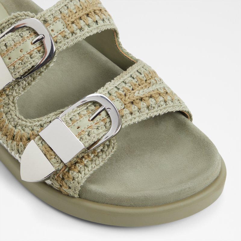 Aldo ravne natikače BOHODREAM TEX CROCHET - zelena 4