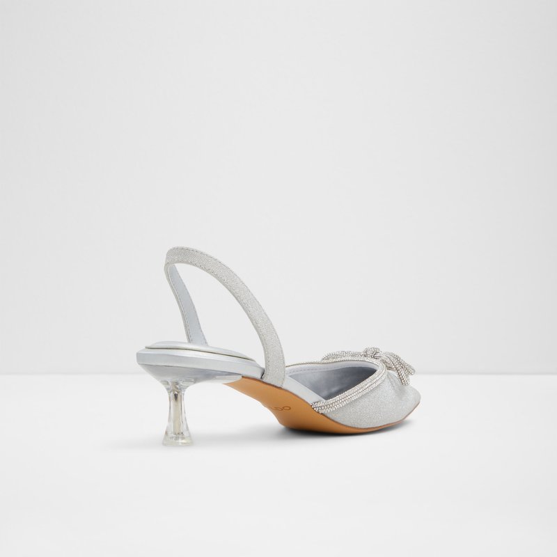 Aldo svečane cipele na srednje visoku petu BOUCLETTA SYN GLITTER - srebrna 6