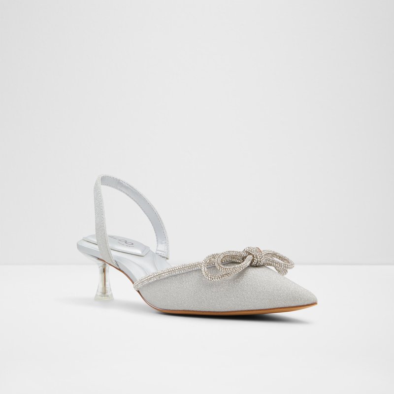 Aldo svečane cipele na srednje visoku petu BOUCLETTA SYN GLITTER - srebrna 3