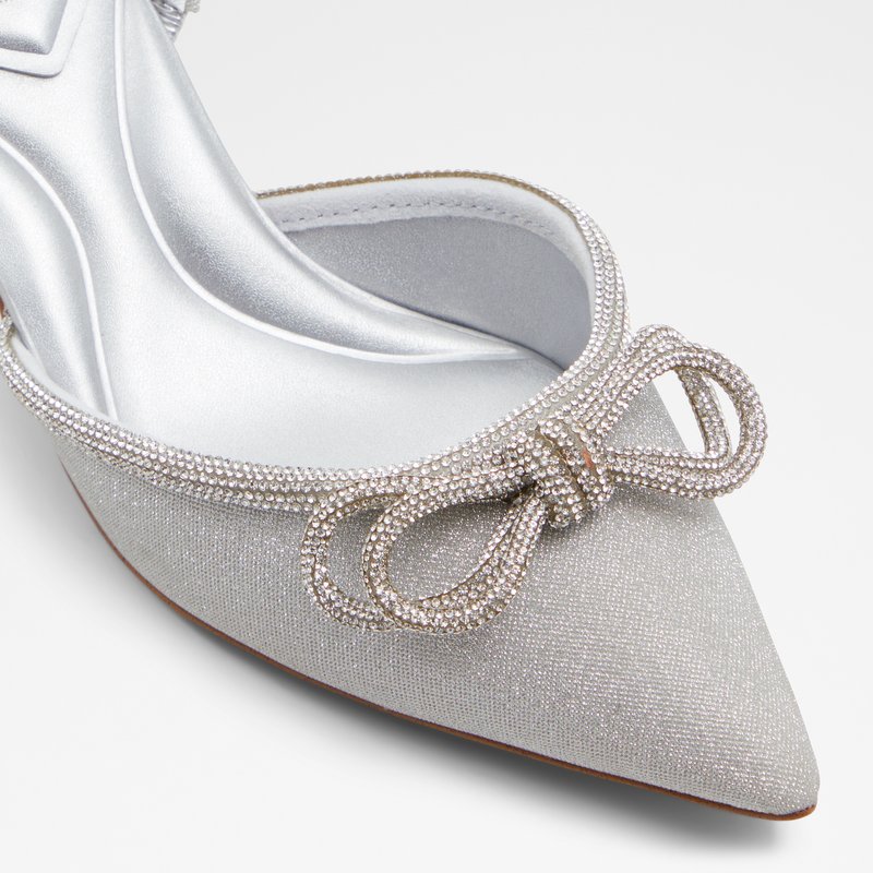 Aldo svečane cipele na srednje visoku petu BOUCLETTA SYN GLITTER - srebrna 4