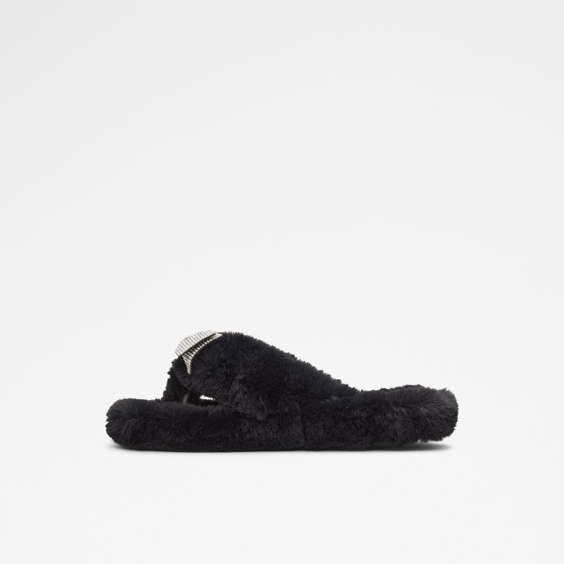 Aldo papuče BOWPOUF TEX FAUX FUR - crna 2