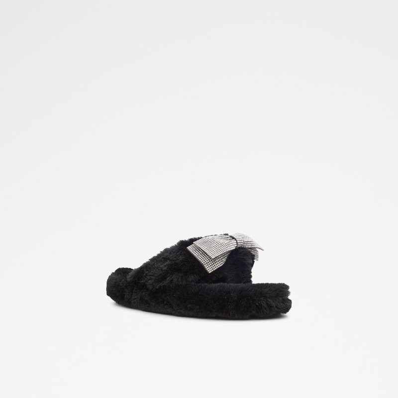 Aldo papuče BOWPOUF TEX FAUX FUR - crna 3