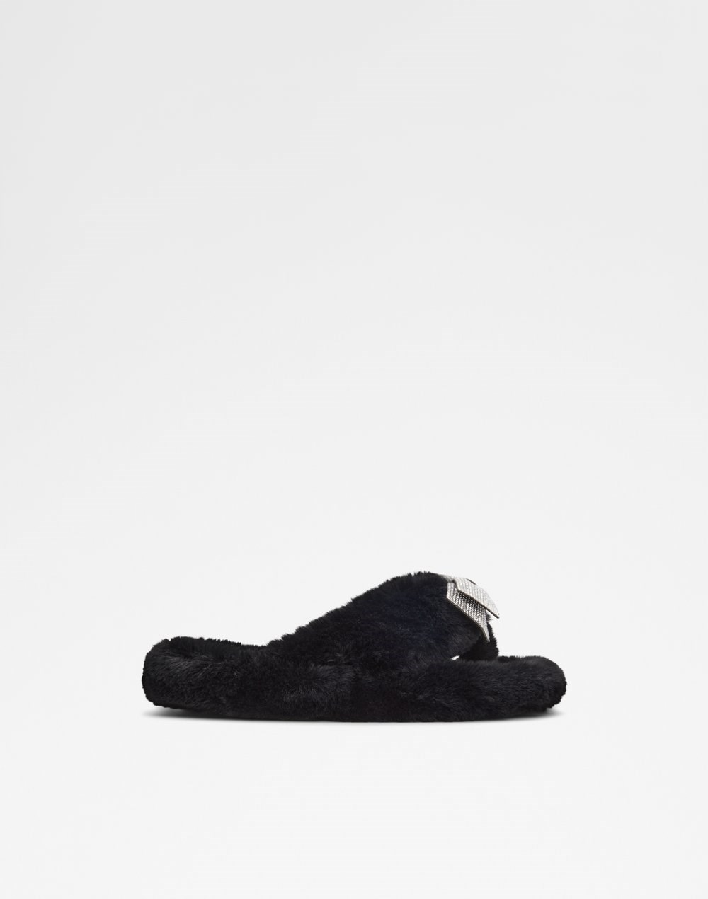 Aldo papuče BOWPOUF TEX FAUX FUR - crna
