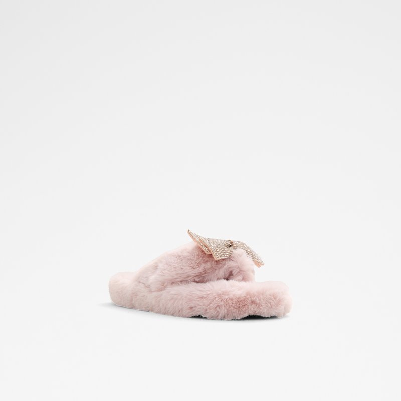 Aldo papuče BOWPOUF TEX FAUX FUR - ružičasta 3