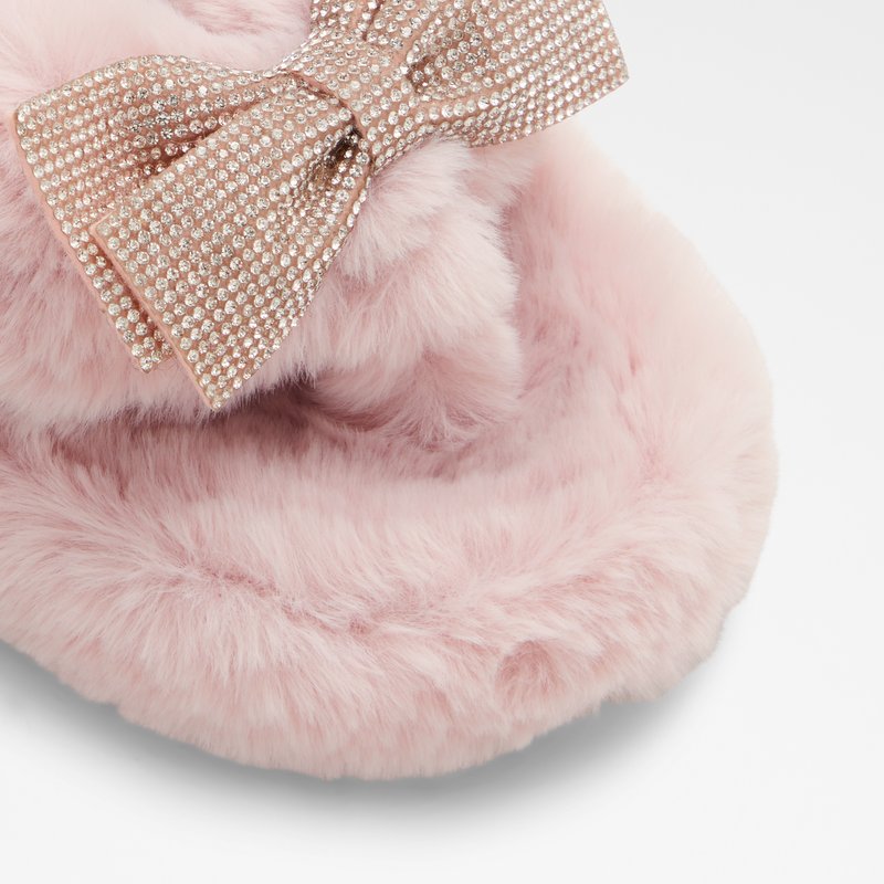 Aldo papuče BOWPOUF TEX FAUX FUR - ružičasta 6