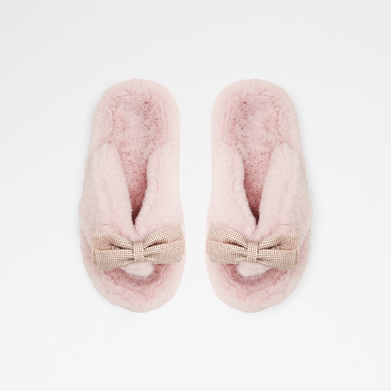 Aldo papuče BOWPOUF TEX FAUX FUR - ružičasta 5