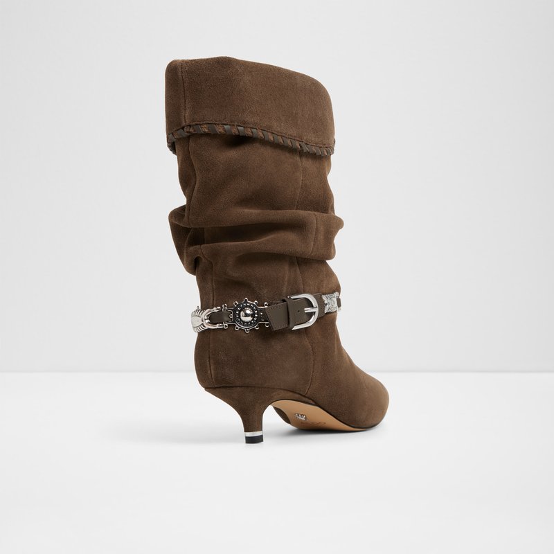 Aldo gležnjače na petu BOWY LEA SUEDE - smeđa 2