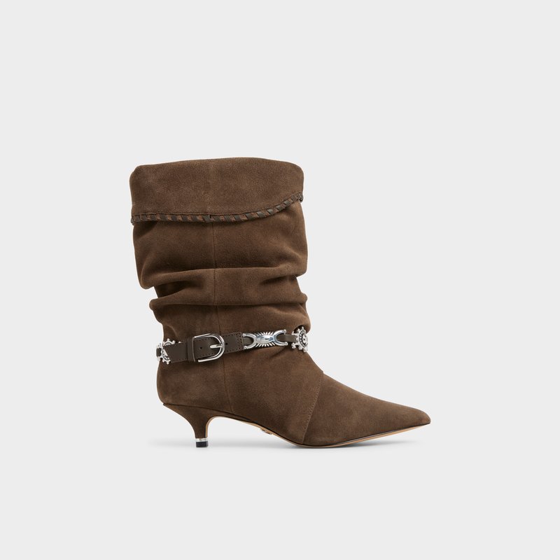 Aldo gležnjače na petu BOWY LEA SUEDE - smeđa 1