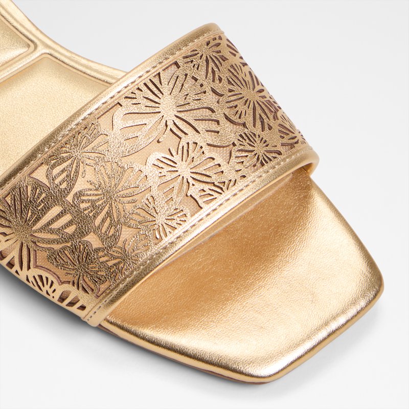 Aldo natikače BRILLIANCE SYN LASER CUT - zlatna 4