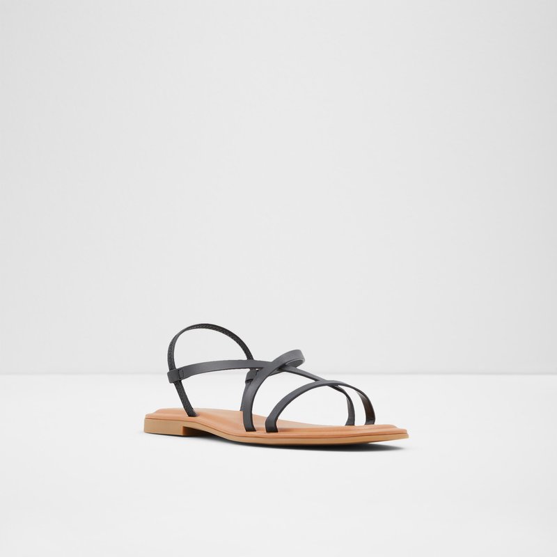 Aldo ravne sandale BROASA SYN SMOOTH - crna 4