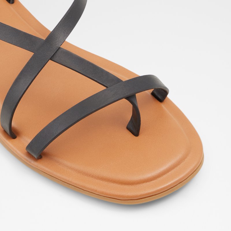 Aldo ravne sandale BROASA SYN SMOOTH - crna 5