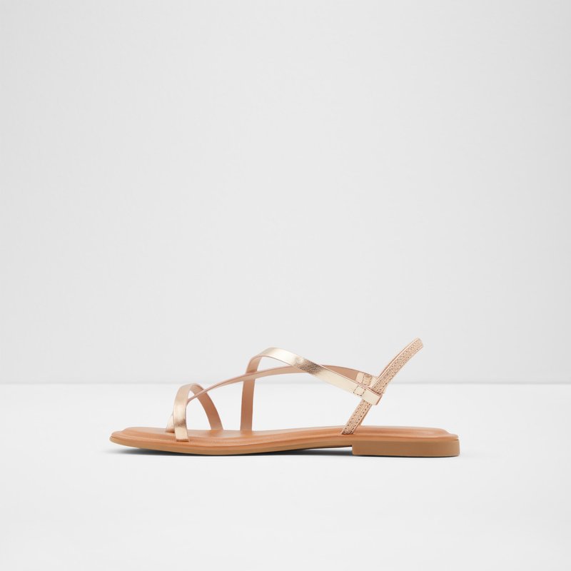 Aldo ravne sandale BROASA SYN METALLIC - ružičasta 3