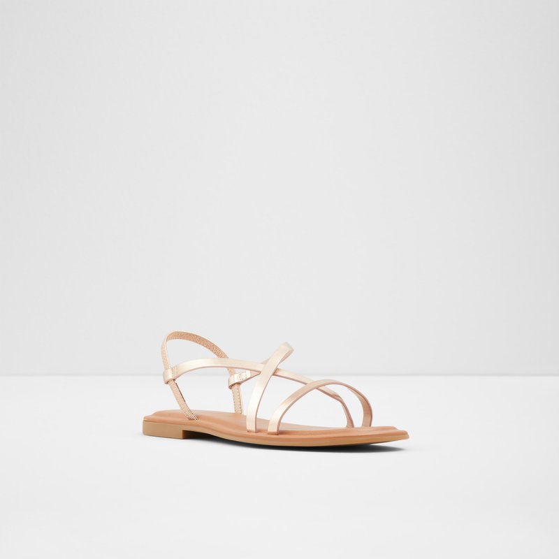 Aldo ravne sandale BROASA SYN METALLIC - ružičasta 4
