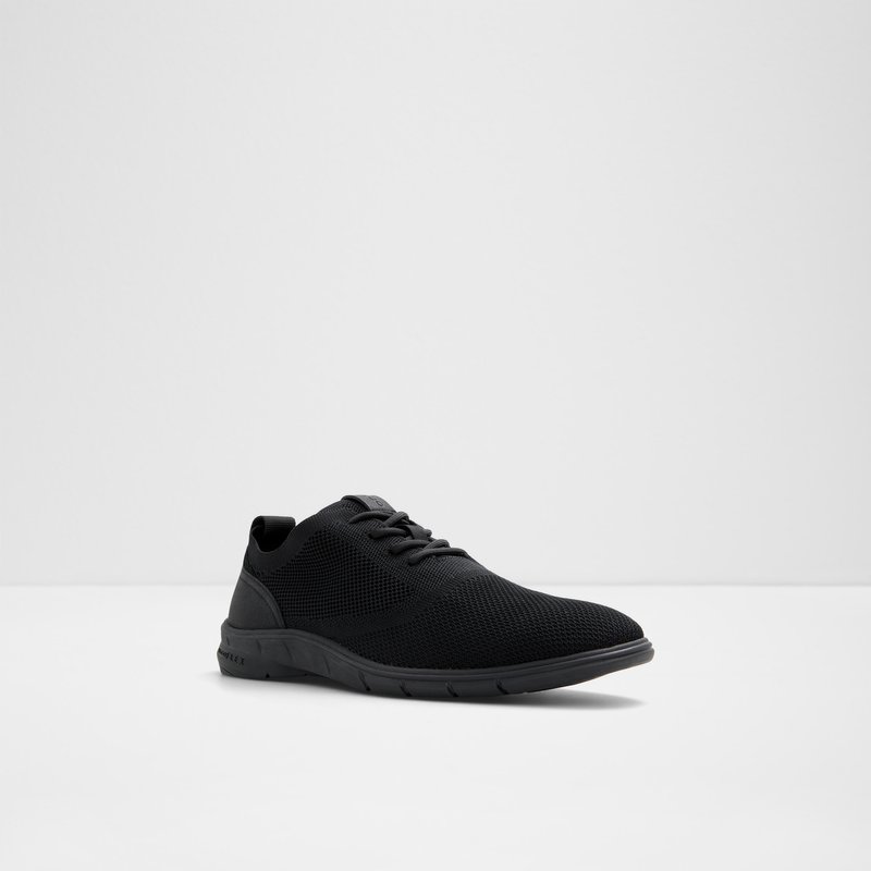 Aldo neformalne cipele na vezanje BRUGE TEX KNIT - crna 3