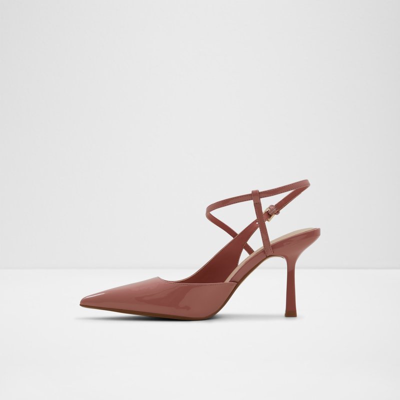 Aldo sandale na visoku petu BRUNETTE SYN PATENT - smeđa 2