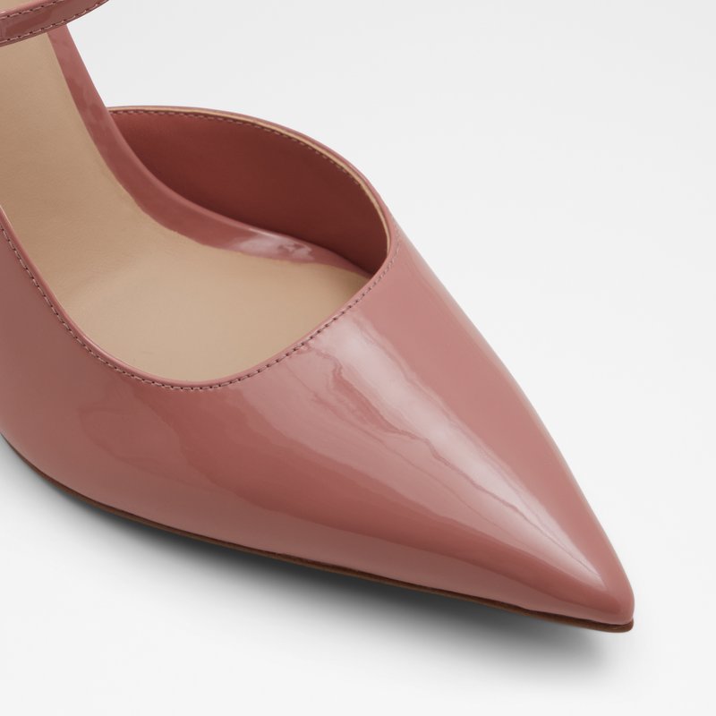 Aldo sandale na visoku petu BRUNETTE SYN PATENT - smeđa 4