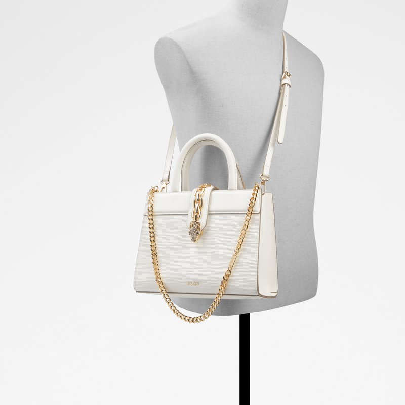Aldo satchel torbica BRYANA SYN MIX MAT - bijela 4