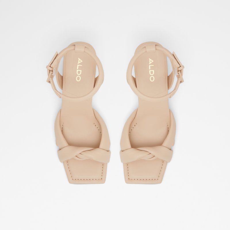 Aldo sandale na srednje visoku petu BUBBLE SYN SMOOTH - bež 6