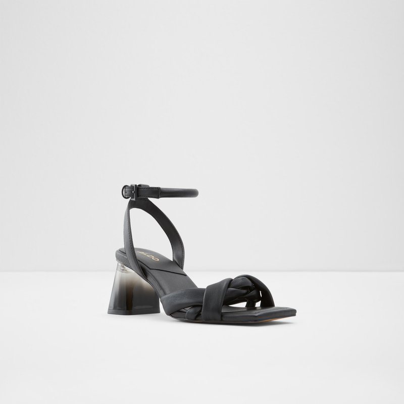 Aldo sandale na srednje visoku petu BUBBLE SYN SMOOTH - crna 4