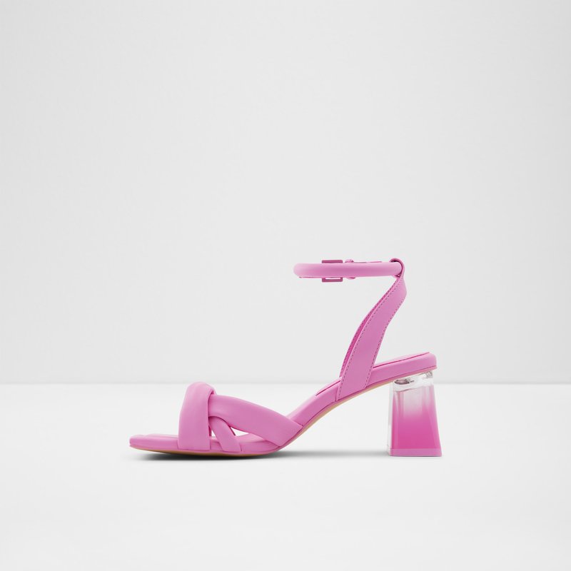 Aldo sandale na srednje visoku petu BUBBLE SYN SMOOTH - ružičasta 2