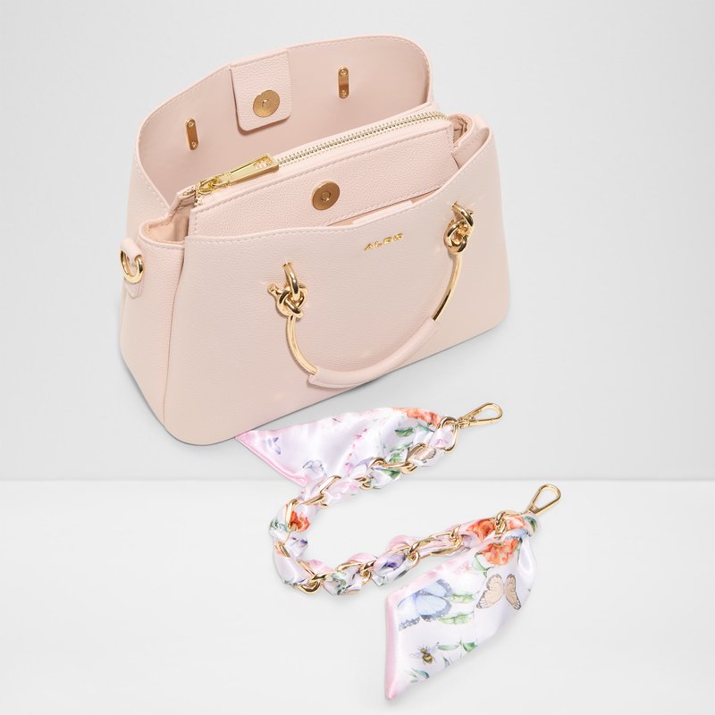 Aldo satchel torbica za nošenje u ruci ili na ramenu CALANTHE SYN MIX MAT - ružičasta 4