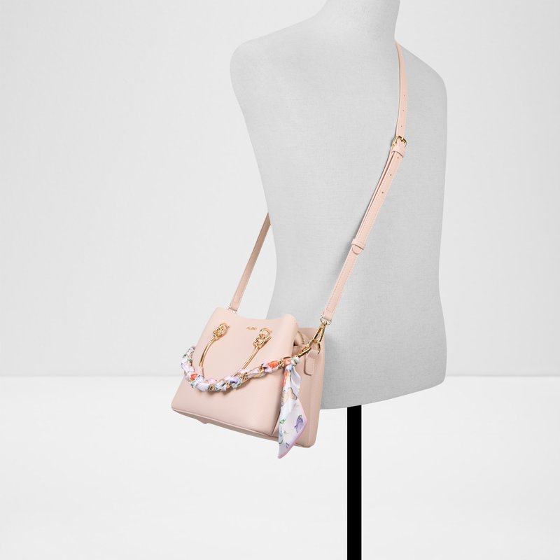 Aldo satchel torbica za nošenje u ruci ili na ramenu CALANTHE SYN MIX MAT - ružičasta 3