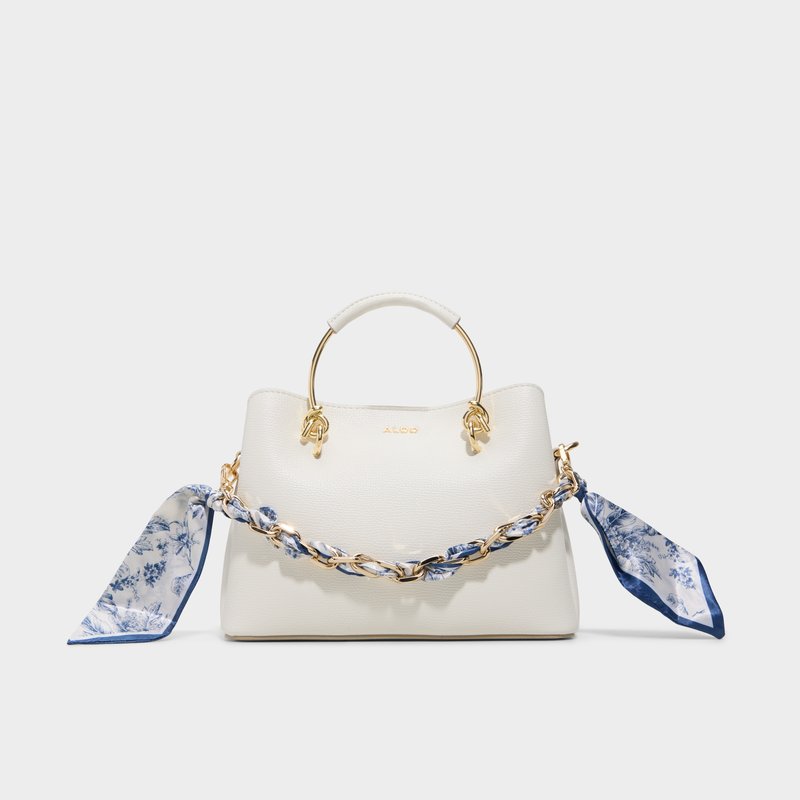 Aldo satchel torbica za nošenje u ruci ili na ramenu CALANTHE SYN MIX MAT - bijela 1