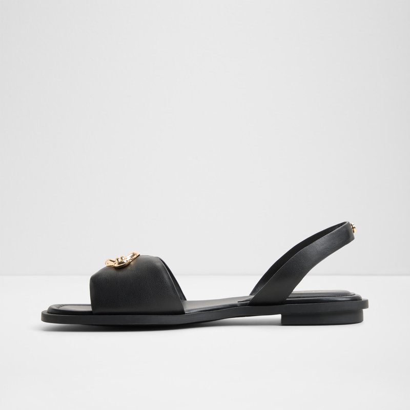 Aldo ravne sandale CALELIAN SYN SMOOTH - crna 6