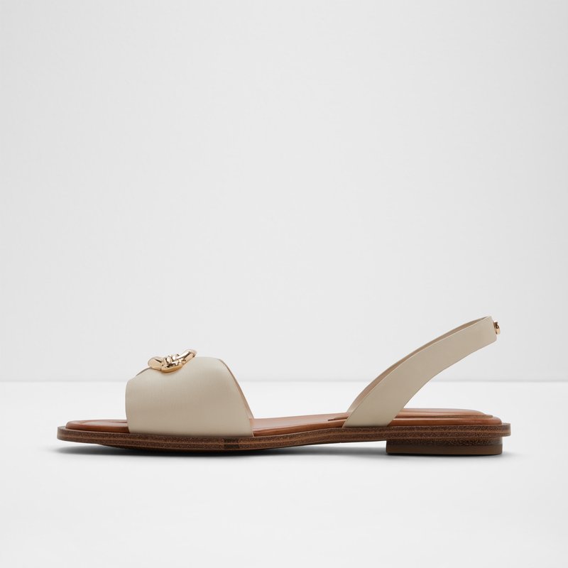 Aldo ravne sandale CALELIAN SYN SMOOTH - bijela 6