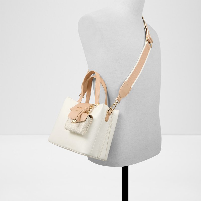 Aldo satchel torbica za nošenje u ruci ili na ramenu CALIORA SYN MIX MAT - bež 4