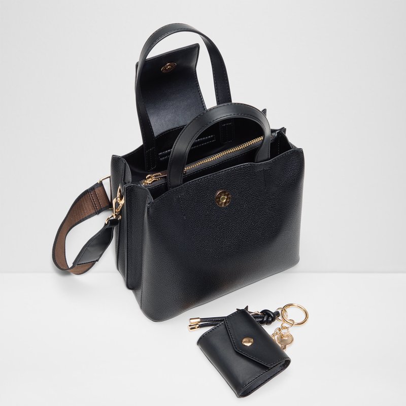 Aldo satchel torbica za nošenje u ruci ili na ramenu CALIORA SYN MIX MAT - crna 3