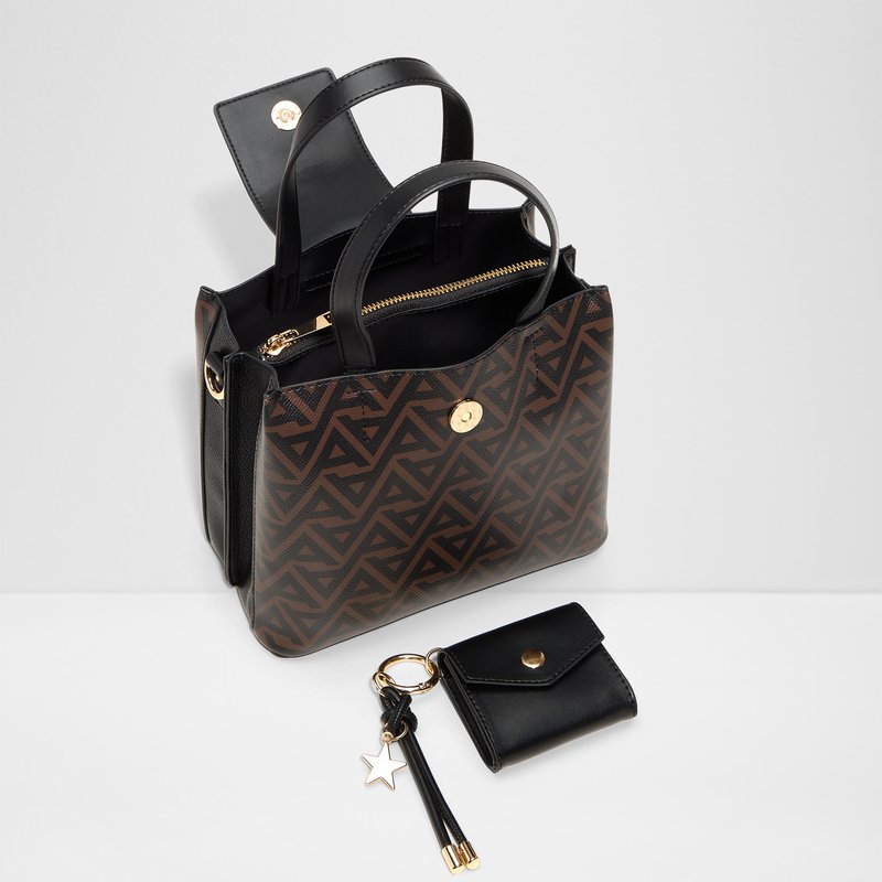 Aldo satchel torbica za nošenje u ruci ili na ramenu CALIORA SYN MIX MAT - smeđa 3