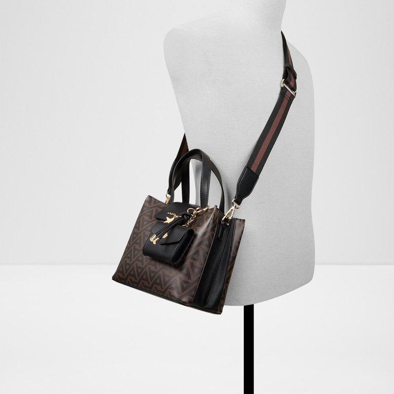 Aldo satchel torbica za nošenje u ruci ili na ramenu CALIORA SYN MIX MAT - smeđa 4