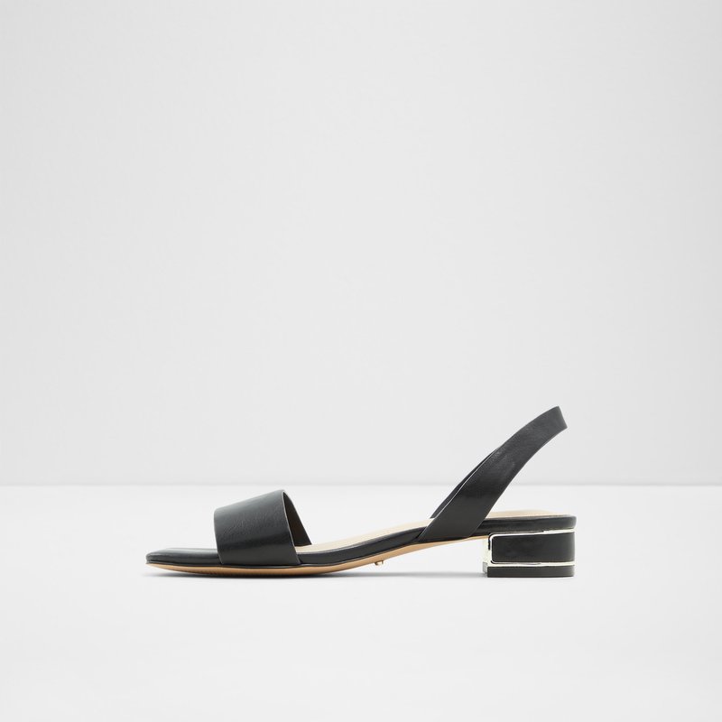 Aldo sandale na nisku petu CANDAL SYN SMOOTH - crna 2