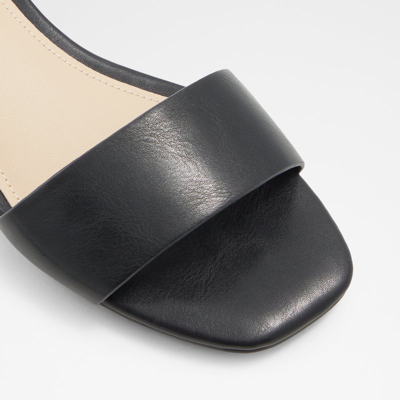 Aldo sandale na nisku petu CANDAL SYN SMOOTH - crna 4