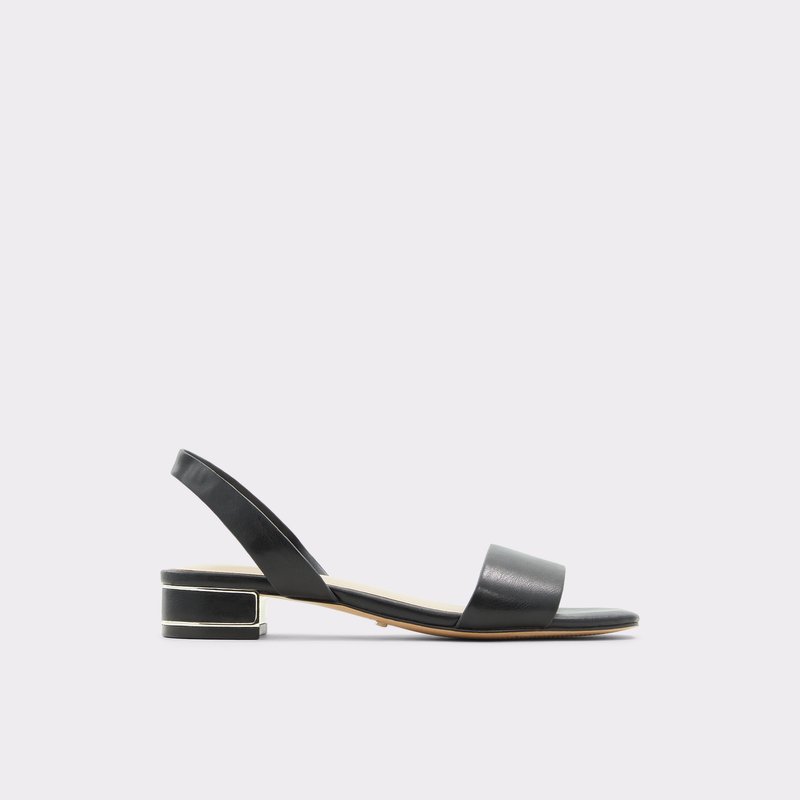 Aldo sandale na nisku petu CANDAL SYN SMOOTH - crna 1