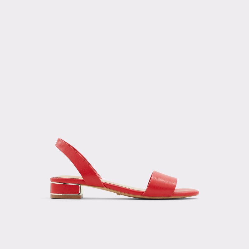 Aldo sandale na nisku petu CANDAL SYN SMOOTH - crvena 1