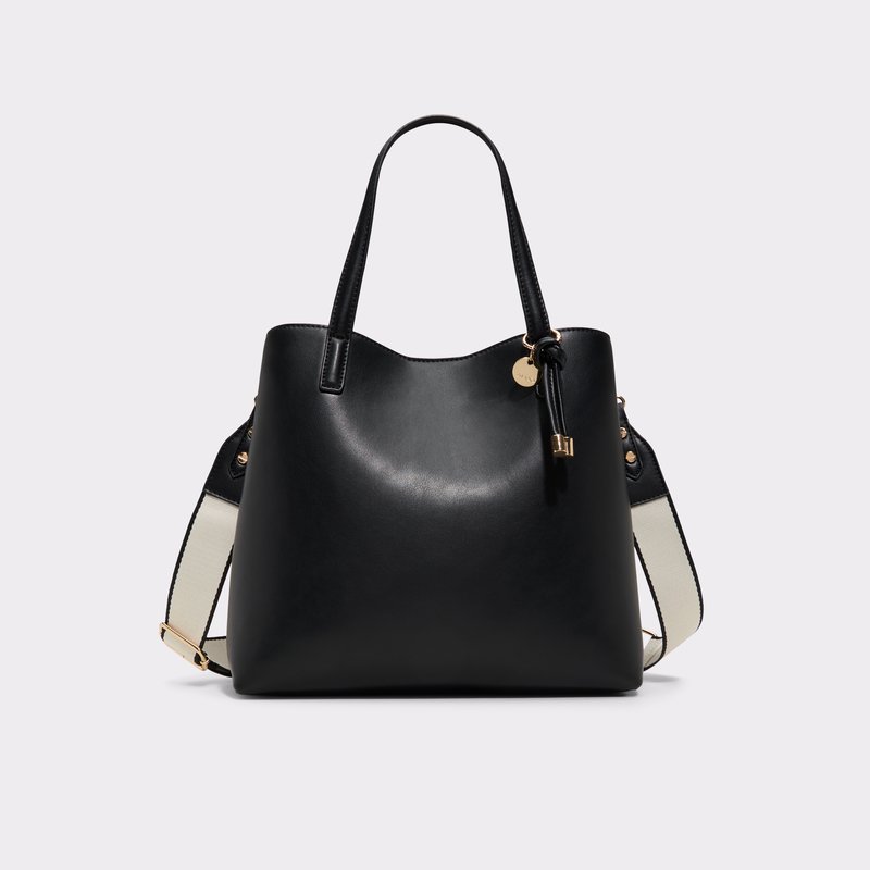 Aldo satchel velika torba za nošenje na ramenu CARAFE SYN MIX MAT - crna 1
