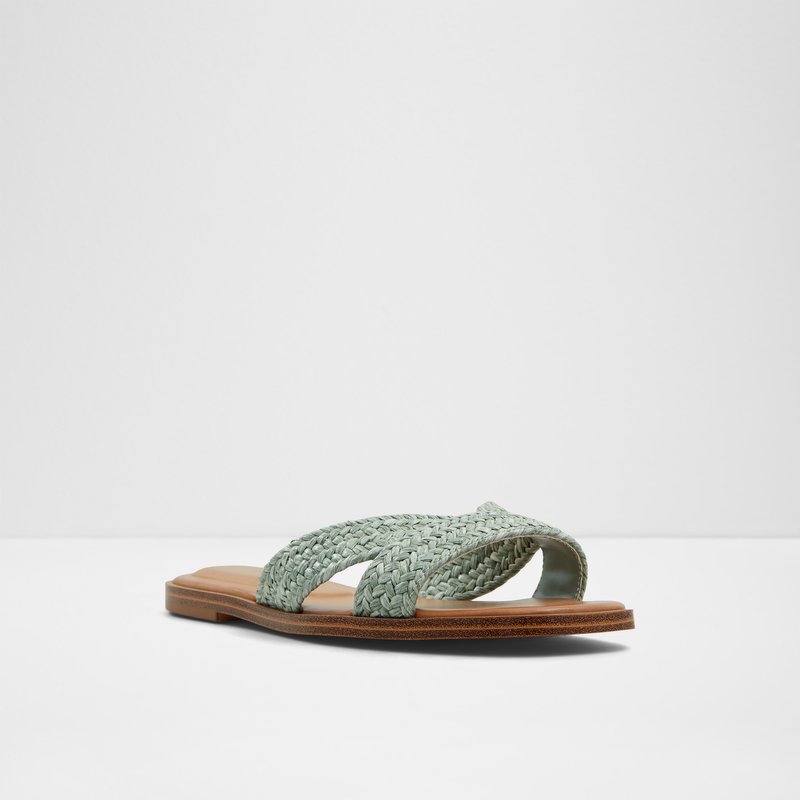 Aldo natikače CARIA TEX RAFFIA - zelena 3