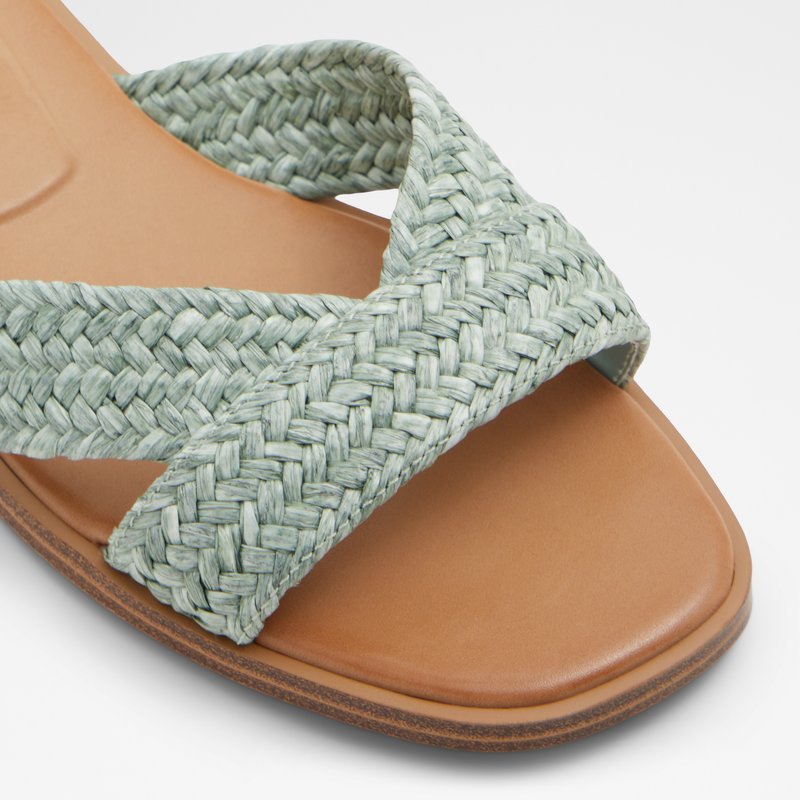 Aldo natikače CARIA TEX RAFFIA - zelena 4