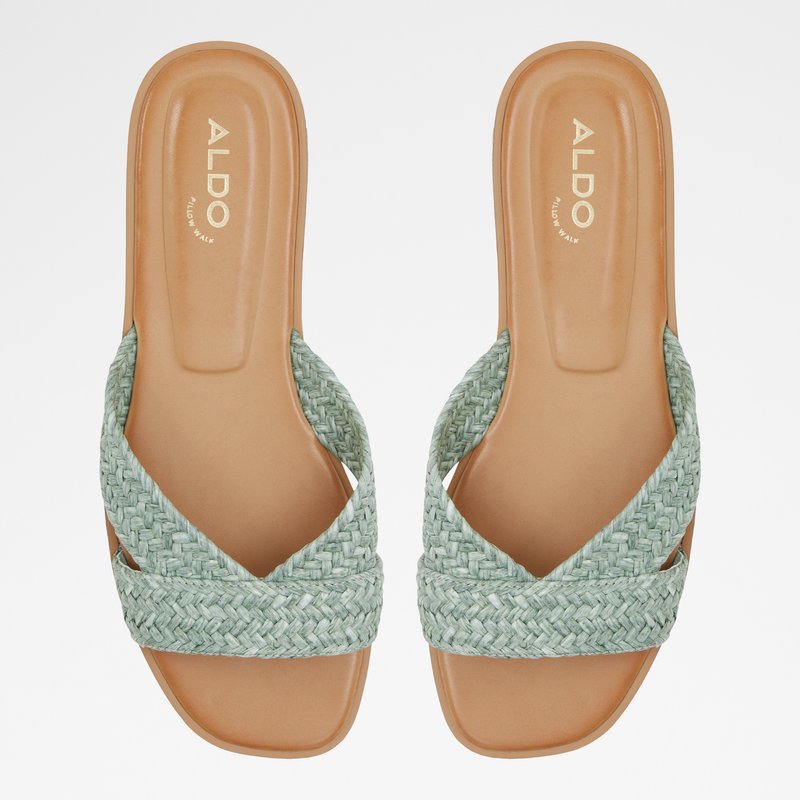 Aldo natikače CARIA TEX RAFFIA - zelena 6
