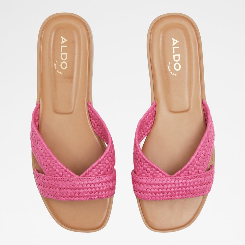 Aldo natikače CARIA TEX RAFFIA - ružičasta 5