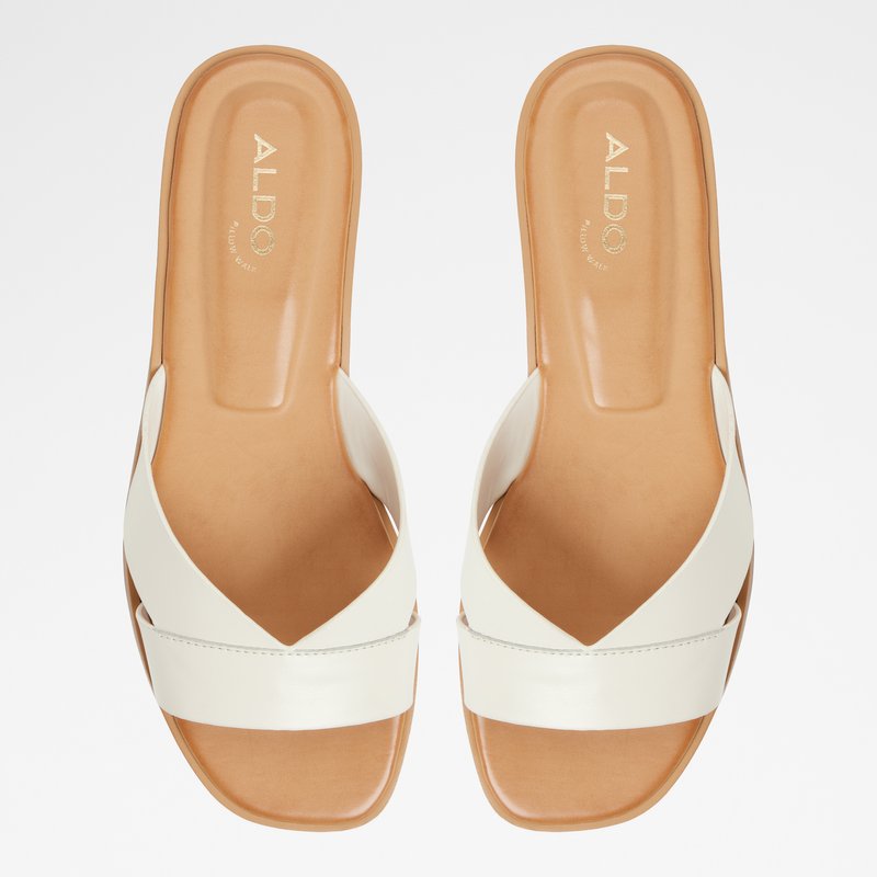 Aldo natikače CARIA LEA SMOOTH - bijela 5