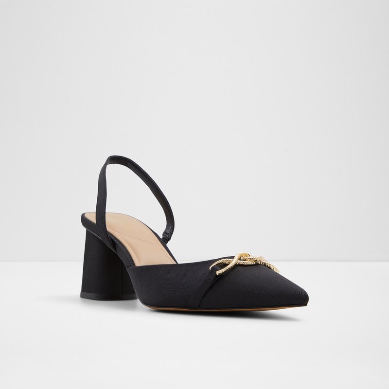 Aldo cipele na srednje visoku petu CARNFORTH TEX GROSGRAIN - crna 3