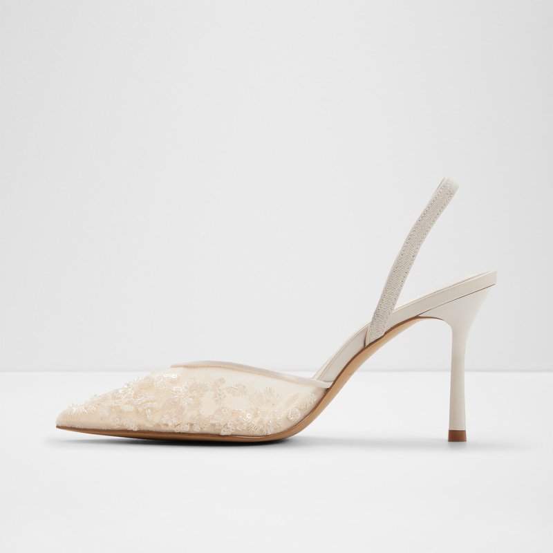 Aldo cipele na srednje visoku petu CAROLLINA TEX MESH - bijela 6