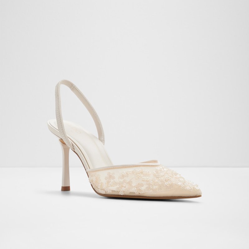 Aldo cipele na srednje visoku petu CAROLLINA TEX MESH - bijela 3