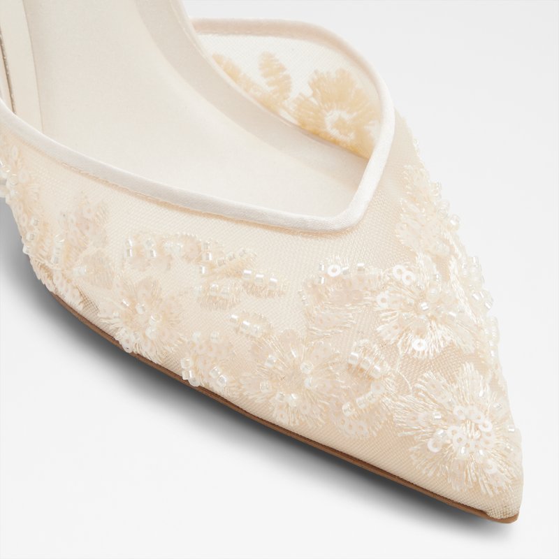 Aldo cipele na srednje visoku petu CAROLLINA TEX MESH - bijela 4