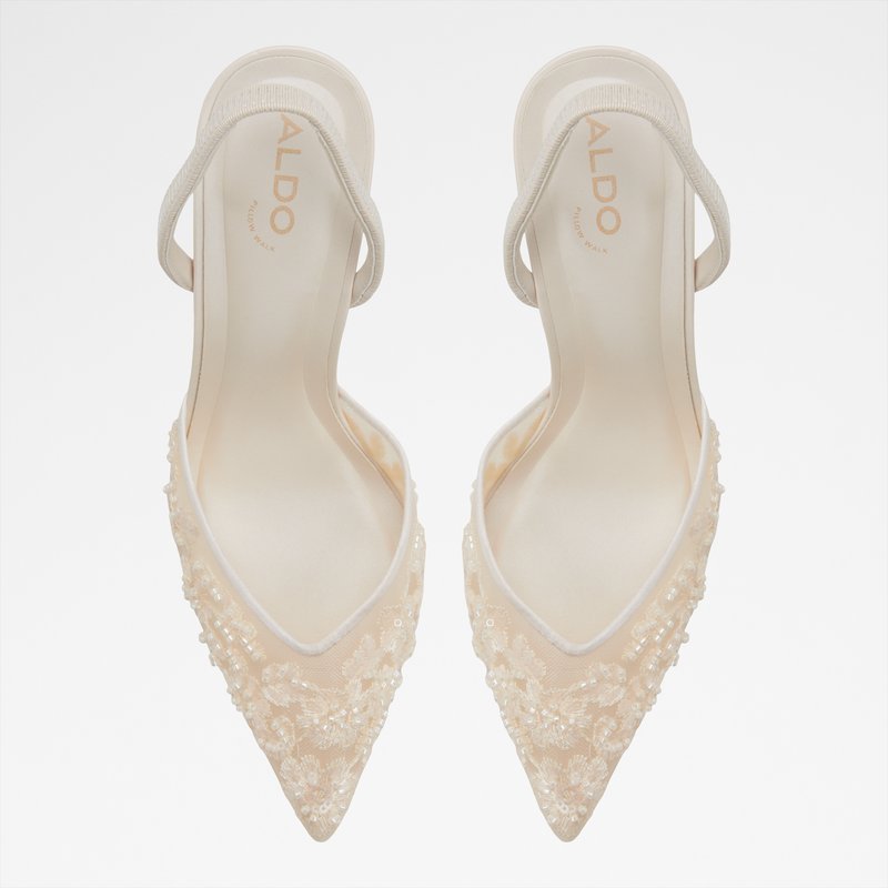 Aldo cipele na srednje visoku petu CAROLLINA TEX MESH - bijela 5